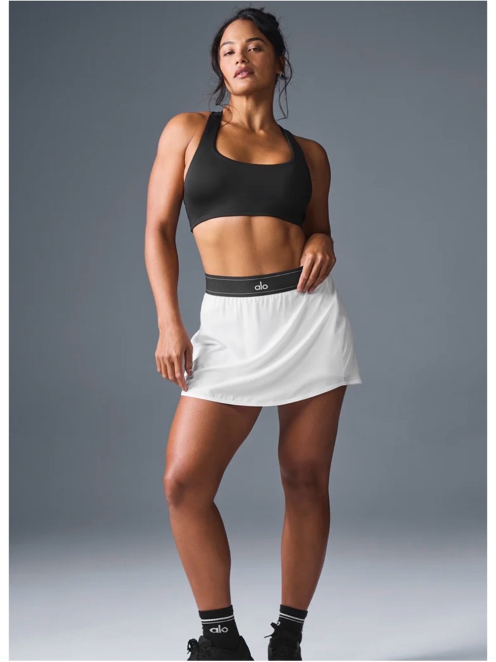 Alo - Match Point Tennis Skirt - White